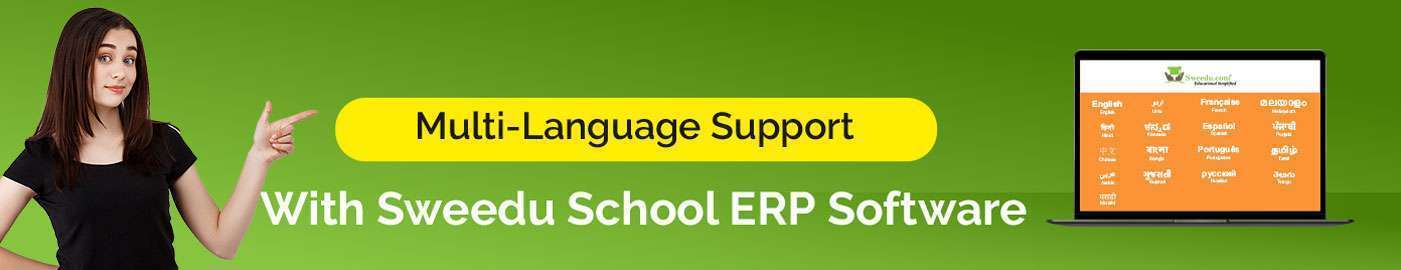 sweedu multi language support in school erp software
