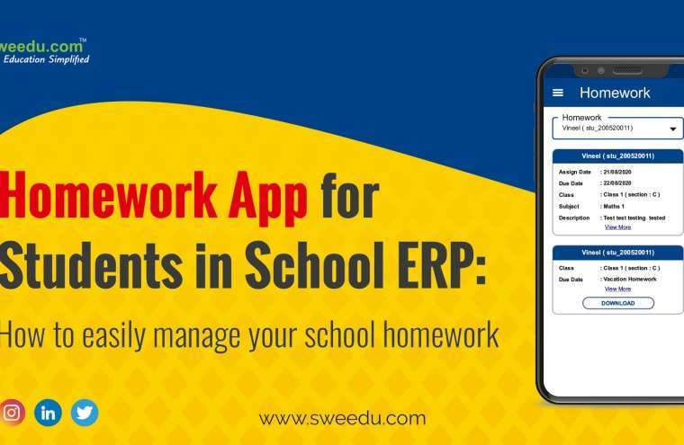 Homework App for Students in School ERP: How to Easily Manage your School Homework?